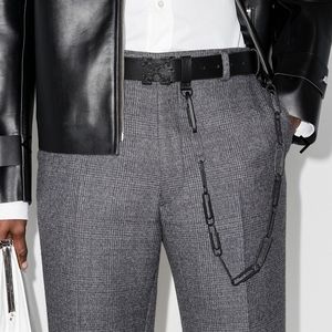 OFF-WHITE Paper clip leather belt